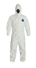 Dupont TY127S L Tyvek 400 Coveralls HEWA W/Hood Case/25