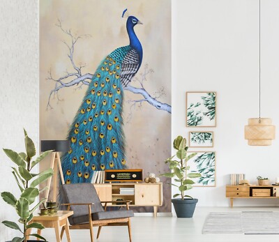 3D Peacock Branch O1809 Wallpaper Wall Murals Removable Wallpaper Sticker Eve