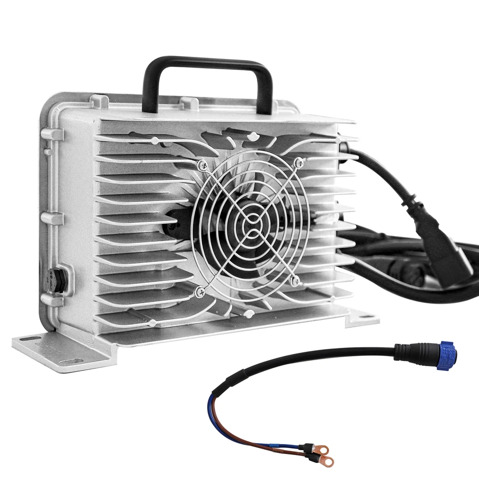 Cargador de batería inteligente de litio 48V 30A LifePO4 para carro de golf EZGO Club Car Yamaha Foto 2 de 4