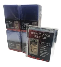 (100 Each) Ultra Pro Tobacco Size Toploaders and Sleeves Mini Cards, T206, A&G