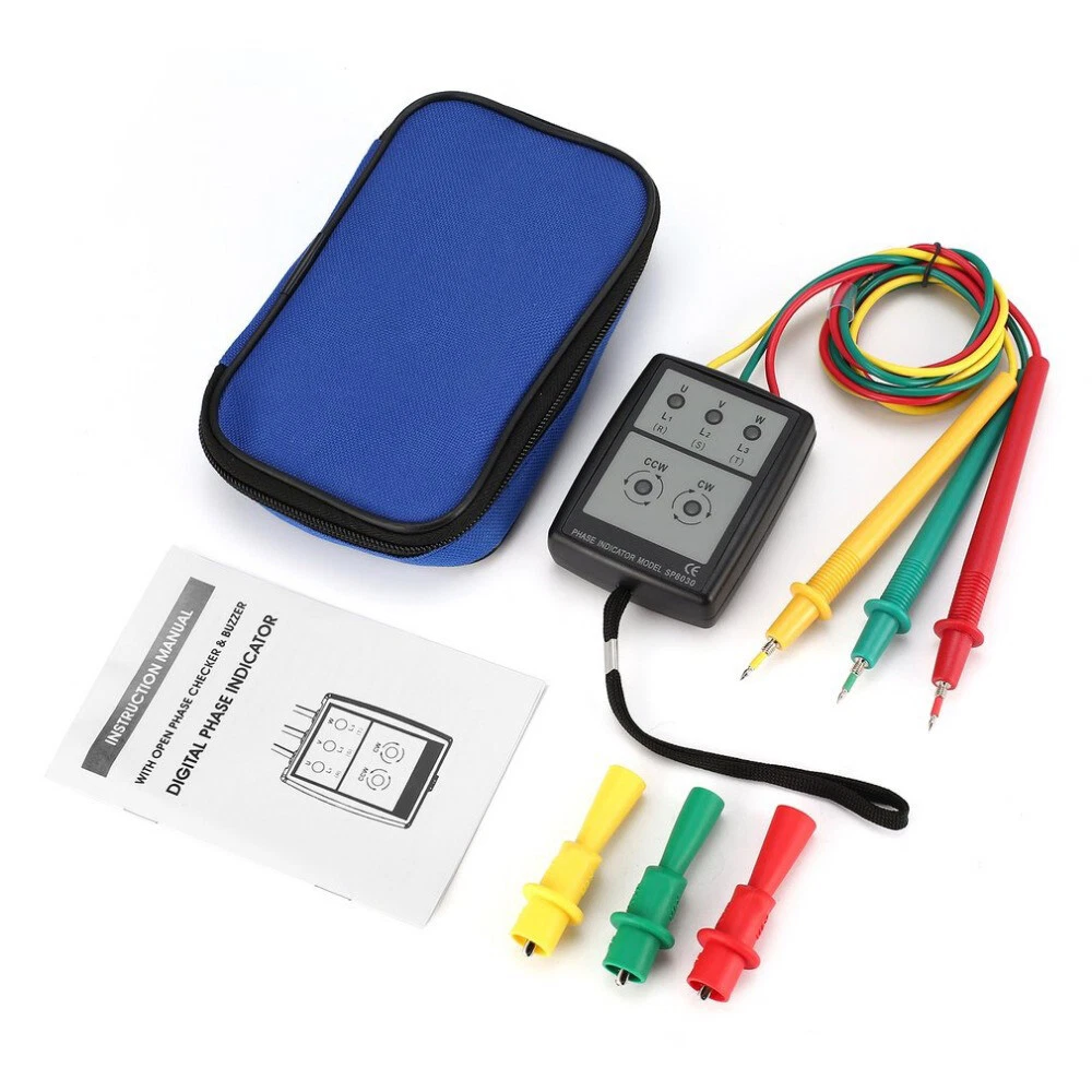 3 Phase Alternating Current Phase Meter Portable Phase sequence