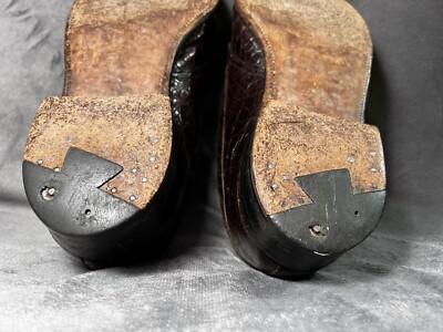 Edwin Clapp Vintage 40\'s Genuine Alligator Split Toe Bluchers Mens Size 10 AAA Edwin Clapp Vintage 40\ main image 4