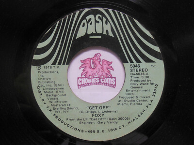 FOXY: Get Off / You Make Me Hot, 45 RPM VG (Q2)