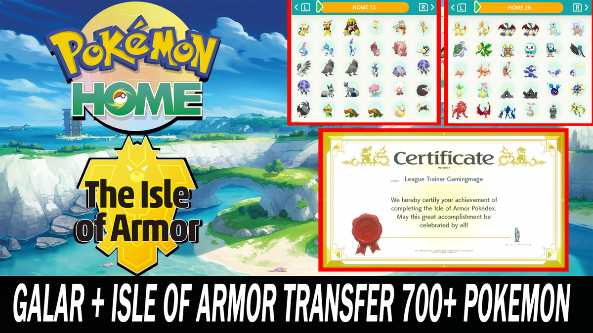 Pokémon The Isle of Armor - Galar Pokédex