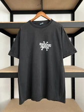 Vintage 2000s Burning Heads Bones Punk Rock Band Black T-shirt Sz XL