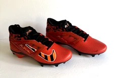 Nike Alpha Menace 4 Pro Mens FQ3984-600 Orange Black Football Cleats Size 8