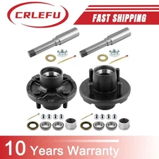 New 4Lug Trailer Idler Hub Kit 4 on 4 for 2000 lbs Axle & 1" Round BT8 Spindle