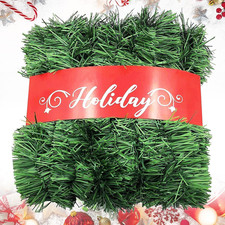 Christmas Garland, Artificial Non-Lit Soft Green Garlands 50FT Classic Christmas