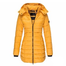 Womens Winter Long Puffer Coat Ladies Outdoor Windproof Warm Jacket with Hood UK
