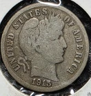 1915 S Circulated Barber Silver Dime DTD10