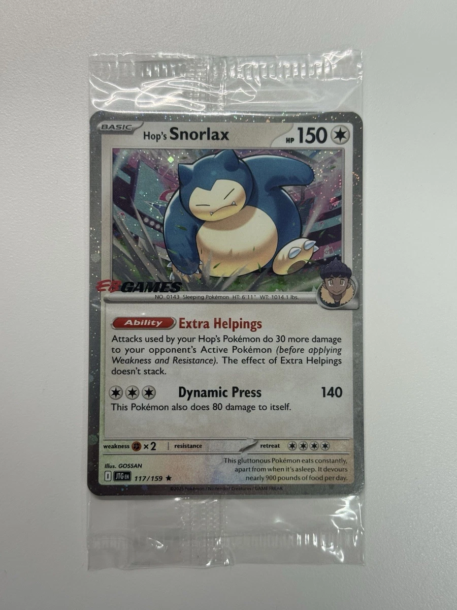 25+ Hop's Snorlax Pokémon TCG Cards for sale | Updated Oct 2026