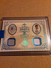 2025 Bronx Legacy  Memorabilia #B2-5 Patch Derek Jeter - Alex Rodriguez Teal 7/8