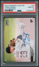 2021 Topps Stadium Club Chrome Base Autographs Tarik Skubal #TS PSA 10