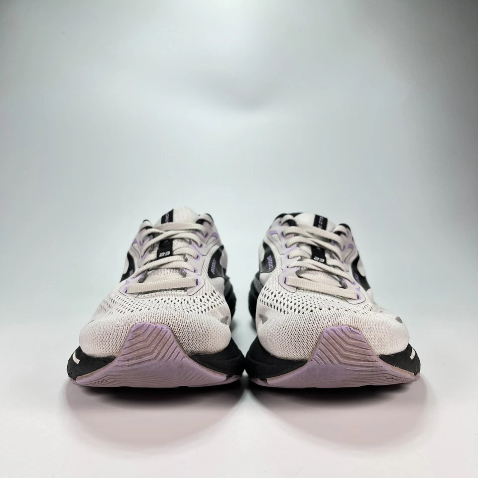 Brooks Adrenaline GTS 23 White Purple Running Shoes 1203811D039 Women's Size 9.5 - Image 2 of 4