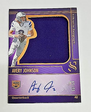 AVERY JOHNSON 2025 Panini Silhouette NIL Rookie RC Jersey Patch Auto RPA #d/99