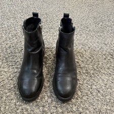 Bottes En Cuir Verni Noir ARBERINA - Fabriqué En Italie - Taille US 9 (Femme) - Style Équitation - Neuf Avec Boîte