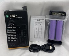 Smart Rapid Battery Charger for Rechargeable 3.7V-4.2V  2 Li-Ion IMR Batteries