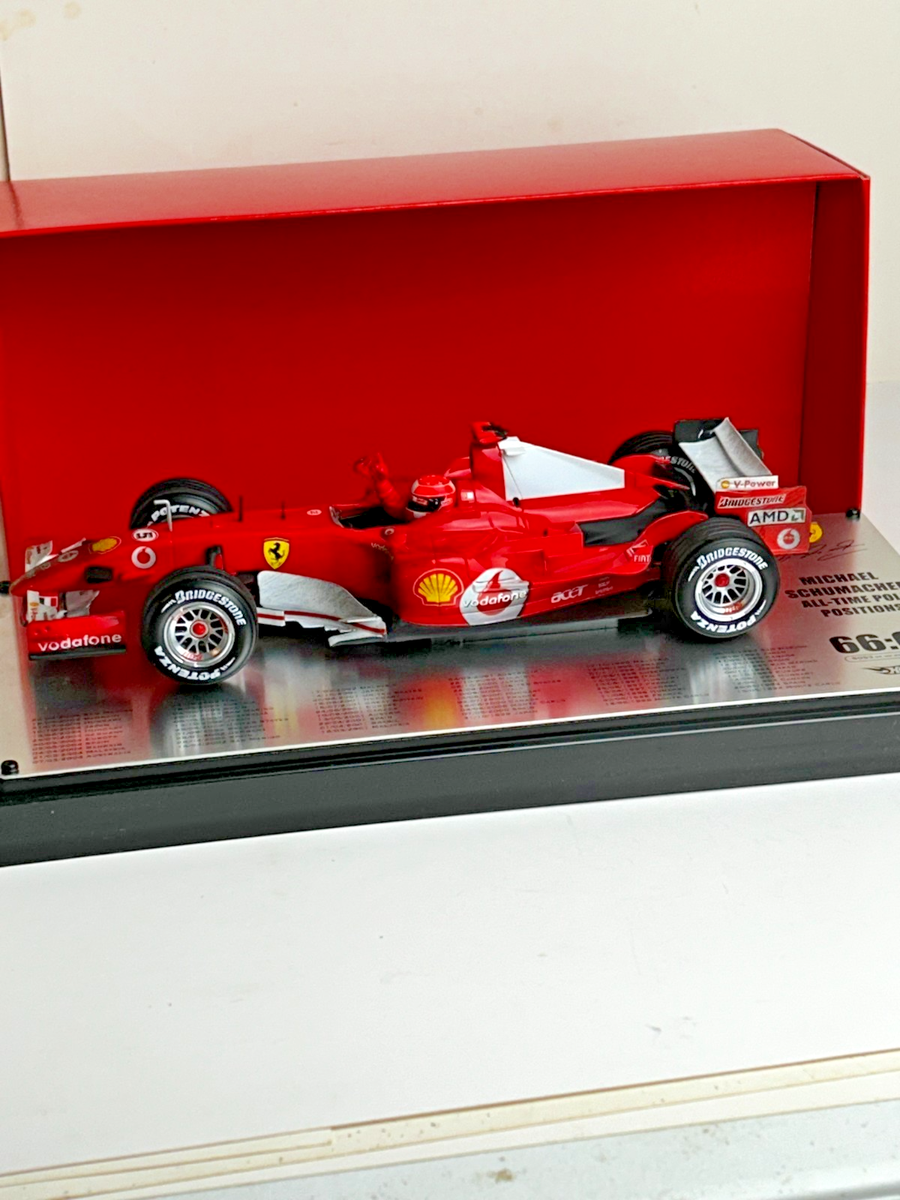 Hot Wheels 1:18 Scale Michael Schumacher F-1 Ferrari 248, 66 Poles