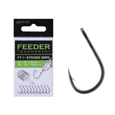 BKK Feeder Tournament FT-1 Haken Feederhaken 10 Stk. Einzelhaken Friedfisch