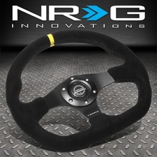 Nrg 320mm Zero Dish 3-spoke Flat Bottom Steering Wheel Black Suede Yellow Stripe Nrg 320mm Zero Dish 3-spoke Flat Bottom Steering Wheel Black Suede Yellow Stripe