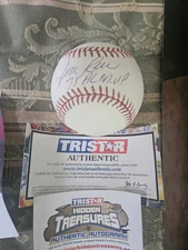 Boston Red Sox Jim Rice  autographed MLB baseball 78 AL  MVP added Tri Star