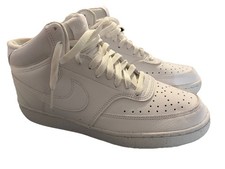 Nike Court Vision Mid Triple White Size 8.5 New Out Of Box