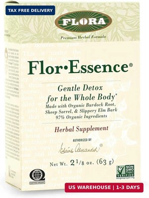 FLORA - FlorEssence Dry Tea Blend, Gentle Detox & Cleanse, 2.2 Oz