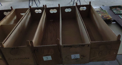 Comic Box (Long) Wooden No Lid For Comic Bulk Volumes 