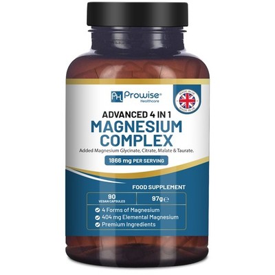 Magnesiumglycinat Komplex 4 in 1 - 2000mg pro Portion | Präzise 400mg Elementa