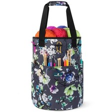 Crochet Bag Knitting Bag Organizer, Yarn Bag Storage Tote for Crocheting On T...