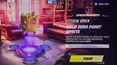 Fortnite GOLD Zero Point / Burnt Peanut / All GOLD Sprites/ All Platforms  
