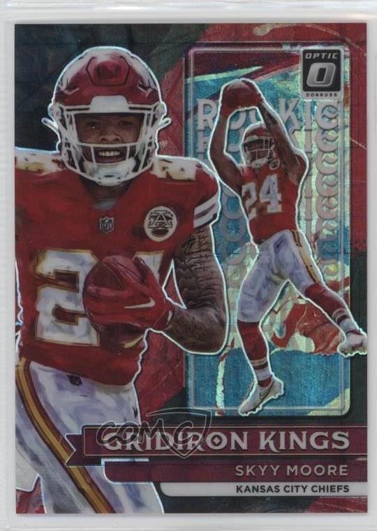 2022 Donruss Optic Rookie Gridiron Kings Black Pandora Prizm /25 Skyy Moore RC