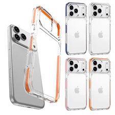 Shockproof Mag Safe Case Clear Cover For iPhone Air 17 Pro Max + Tempered Glass