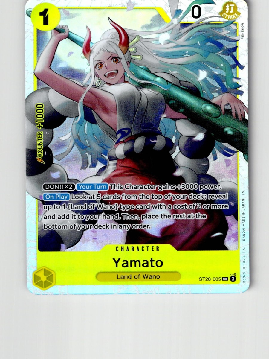 Yamato ST28-005 Super Rare Starter Deck 28: GREEN/YELLOW Yamato One Piece  LP | eBay