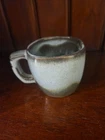 Frankoma Pottery Flat Cup Coffee Mug, Woodland Moss, Set of 2, 3" Tall