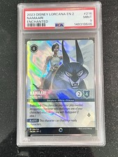 2023 DISNEY LORCANA EN 2-RISE OF THE FLOODBORN ENCHANTED 216 NAMAARI PSA 9