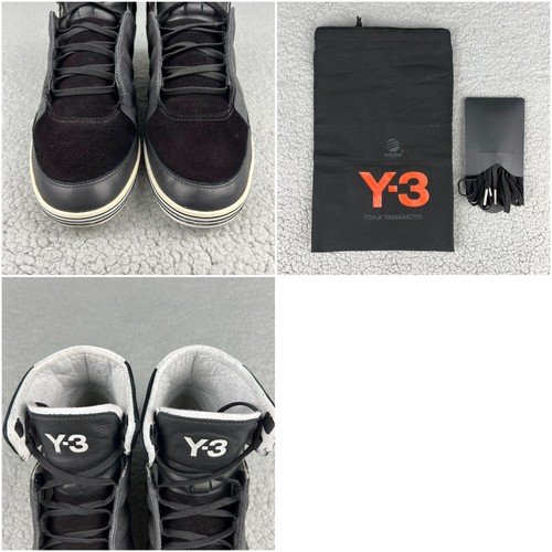 Zapatos altos Y-3 Honja para hombre 8,5 negros blancos reflectantes 3M Adidas Y3 2011 Yohji 3 - Imagen 11 de 12