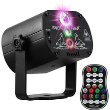 DJ Party Lights Laser RGB LED Sound Activated Wireless Remote for Events