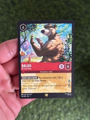 Baloo - Ol' Iron Paws Legendary Archazia's Island 142/204 NM