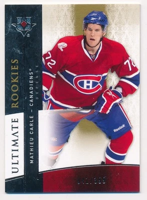 Mathieu Carle 2009-10 UD Ultimate Collection ROOKIE RC /399 #166 - Canadiens - Bild 1 von 2