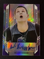 Walker Kessler Rookie Auto 2022 Leaf Metal Purple Prismatic Auto /30 #PA-WK1