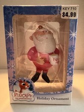 rudolph the red nosed reindeer ornament Santa