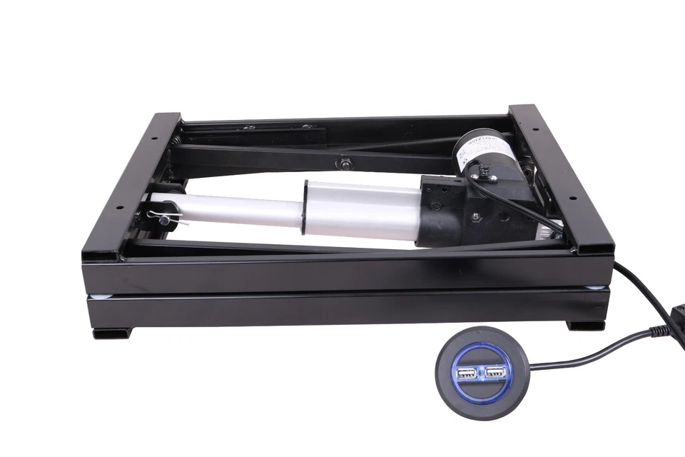 17'' Electric Manual Remote Control Coffee Table Working Platform lift,110V-240V - Image 2 of 4