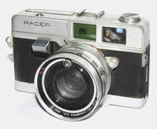 PETRI Racer 35mm Rangefinder Film Camera 45mm f/1.8 Lens - FOR PARTS OR REPAIR