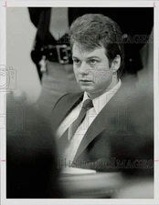 1985 Press Photo David West, murder suspect. - hpa83907