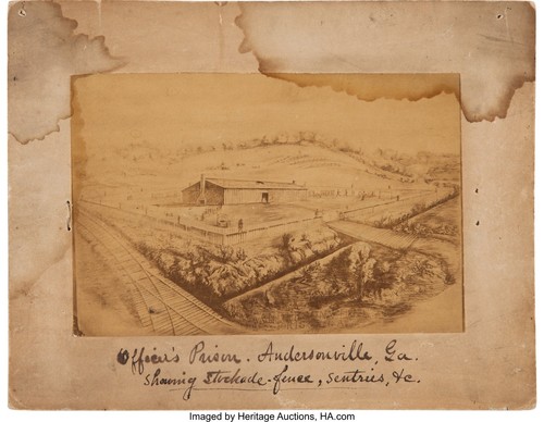 Original image of Civil War prison camp ANDERSONVILLE photo 8x10