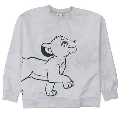 Disney Sweatshirt Damen grau L König der Löwen Simba Print Pullover