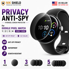Google Pixel Watch All Models Screen Protector Privacy Anti Spy Hydrogel