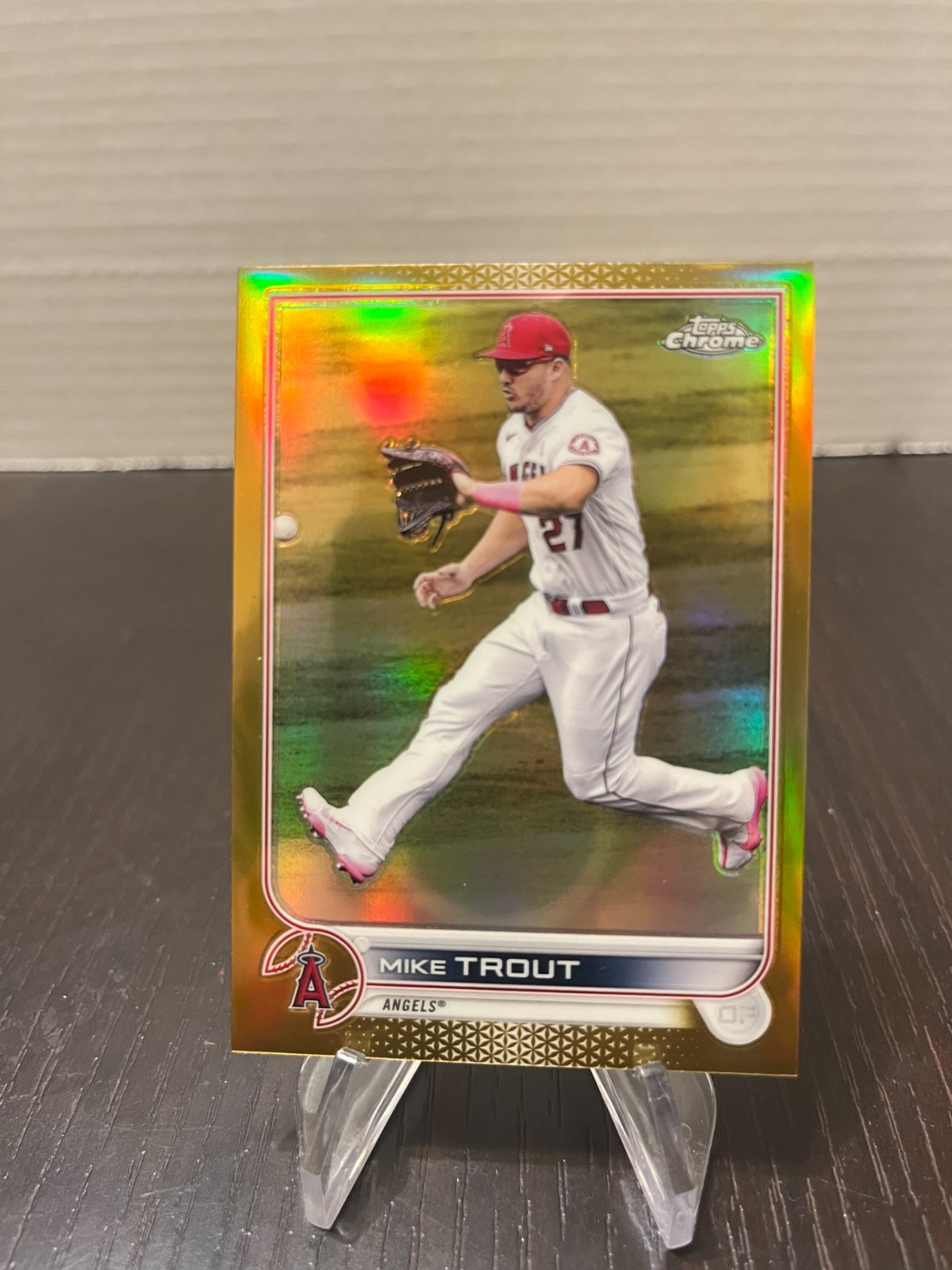 2022 Topps Chrome 200 Mike Trout Gold Card /50 Mint