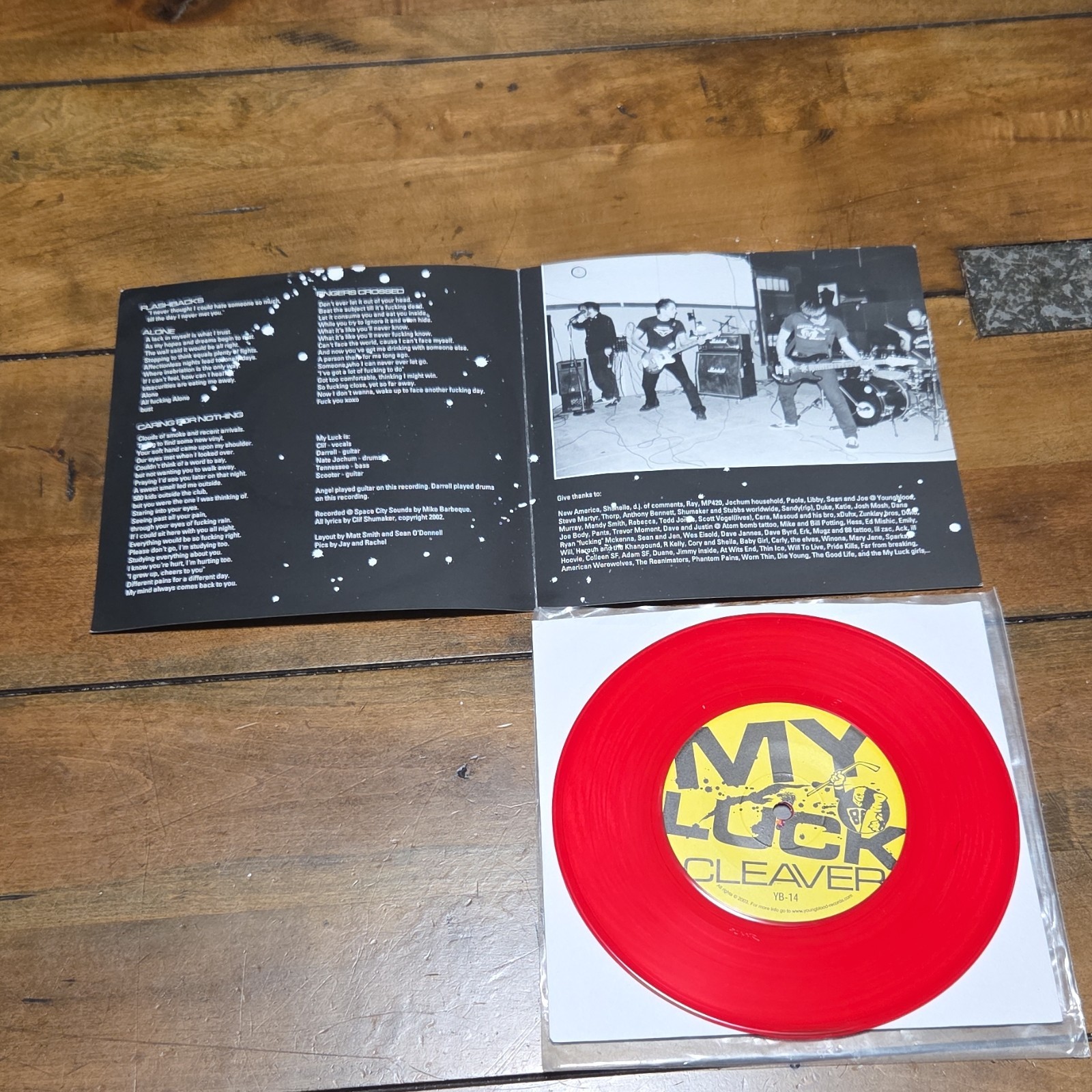 Cleaver / My Luck My Luck / Cleaver 7" Red Vinyl Single Youngblood Records image 4